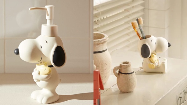 可愛爆擊！Zara Home x Peanuts史努比系列登場，史努比抱枕、餐盤、文具到寢具都有