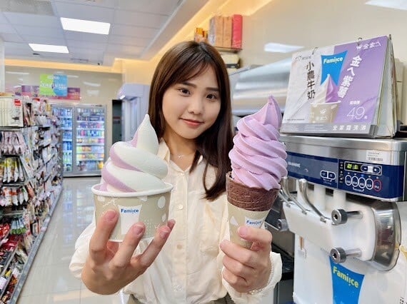 全家霜淇淋新品優惠！全家霜淇淋新口味聯名「韓勾ㄟ金針菇」推「紫薯霜淇淋」再享優惠