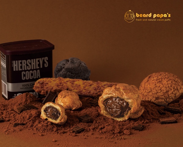 巧克力控開吃！beard papa’s 推Hershey's巧克力泡芙、亞尼克開賣榛果厚巧克力生乳捲