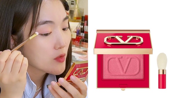 BLACKPINK御用彩妝師好物推薦9:Valentino眼頰兩用腮紅