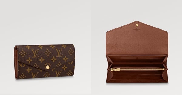 2023「精品老花長夾」推薦1:Louis Vuitton Sarah長夾 NT$24,100
