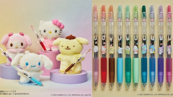 KITTY迷快看!7-11「三麗鷗周邊」開賣,透明公仔、果汁筆必收,KITTY開運撲滿同步登場