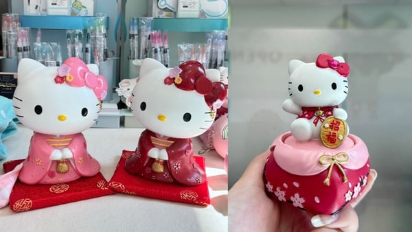 KITTY迷快看!7-11「三麗鷗周邊」開賣,透明公仔、果汁筆必收,KITTY開運撲滿同步登場