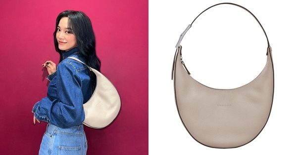 2023輕奢包推薦推薦3: LONGCHAMP ROSEAU ESSENTIAL半月形單肩包  NT$19,400