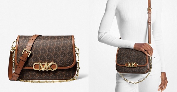 2023必收輕奢包推薦10: MICHAEL KORS Parker Empire Signature郵差包 NT$20,400