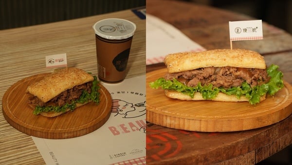炭烤吐司第一品牌 慶三號烤肉倉庫 早餐也能吃牛五花肉!!!
