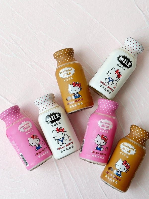Kitty粉絲必喝!全聯獨家開賣「Hello Kitty牛奶」,原味、草莓、可可享優惠價開喝!