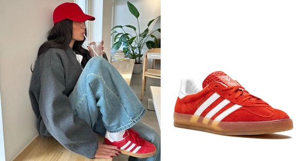 2024喜氣紅色系球鞋推薦6：adidas Originals Gazelle ，NT$3,490
