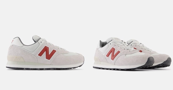 2024喜氣紅色系球鞋推薦8：New Balance 574 ，NT$2,980