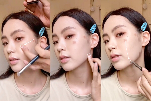 平行四邊形輪廓修飾技巧，縮短中庭更減齡