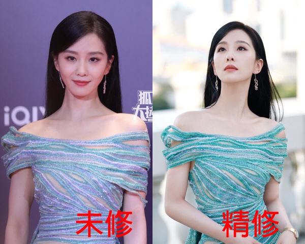 愛奇藝尖叫之夜12陸劇明星精修vs未修！楊冪劉詩詩比美，王鶴棣帥，白鹿虞書欣又被嘲了