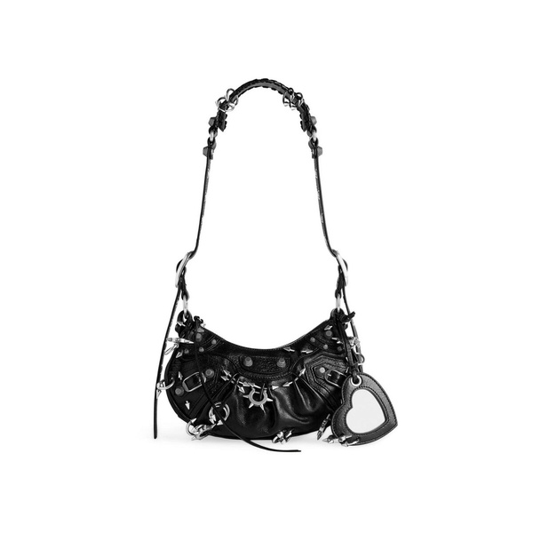 Balenciaga LE CAGOLE 黑色尖刺穿環造型肩下包 NT$105,850