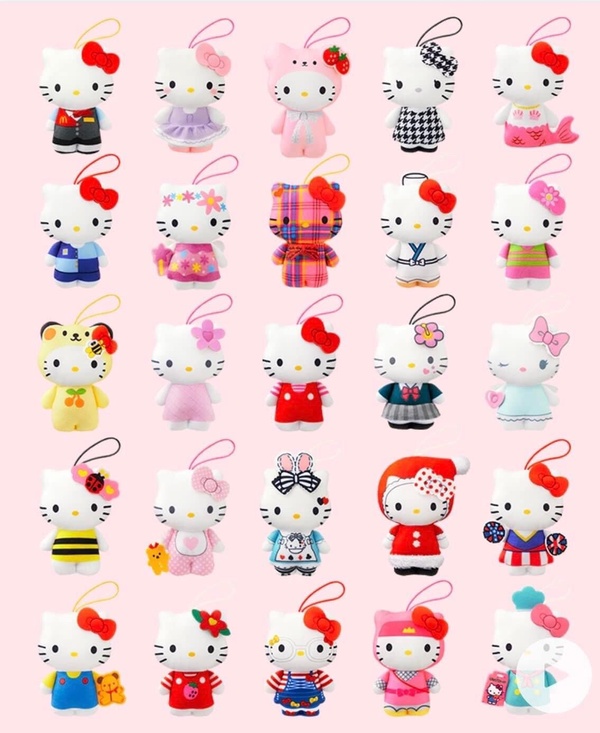 Kitty 粉絲尖叫！麥當勞推50款「Hello Kitty玩偶」，人魚Kitty、和服Kitty通通收！
