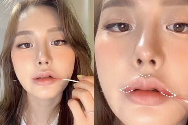 減齡感嫩唇怎麼畫？唇形上移是關鍵，縮短中庭、修飾臉型比例，馬上獲得韓系飽滿嫩唇