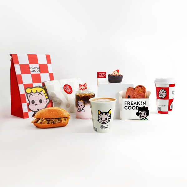 草莓控開吃！CAFE!N聯名可愛始祖OSAMU GOODS，超萌店裝、限定周邊還有聯名巧克力蛋糕