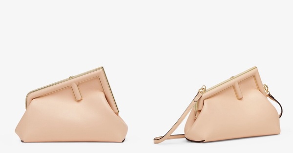 2024 Pantone柔和桃包包推薦8：Fendi First小號手袋，NT$102,500