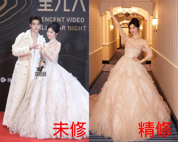 16位陸劇明星紅毯精修&amp;amp;amp;amp;amp;amp;amp;amp;未修!趙露思甜，熱巴美成精靈，吳磊帥成霸總，王鶴棣帥成美猴王