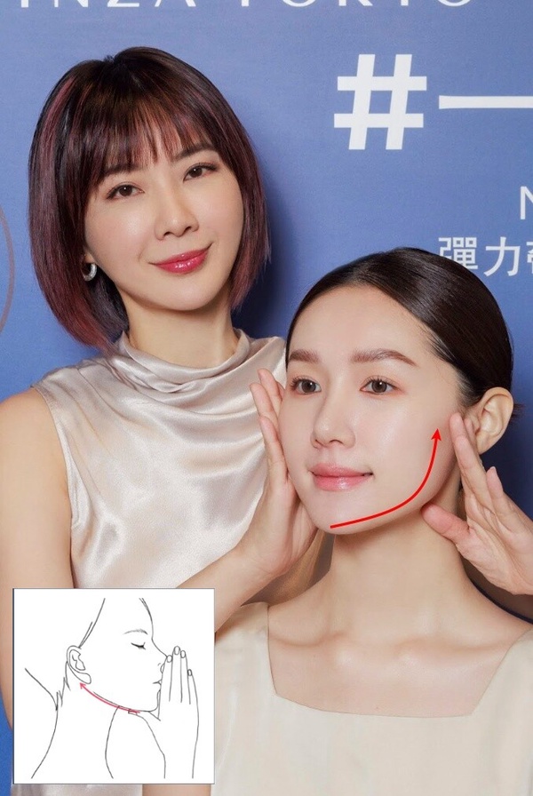 總是比同齡人顯老？游絲棋老師親授「夜間小V臉按摩」技巧，一週臉小3mm、透出澎潤感！