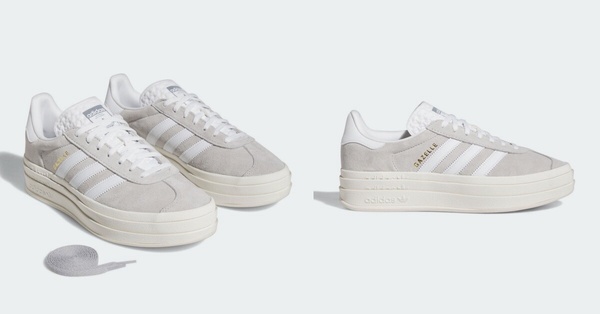 adidas Originals GAZELLE BOLD質感灰，NT$4,090