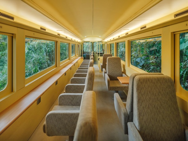 阿里山全新鐵路列車「栩悅號」登場！大片玻璃窗美景盡收眼底，預計明年4月發車