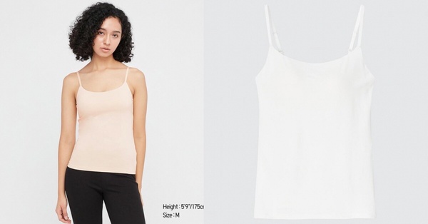 UNIQLO 2023日本熱銷排行榜TOP1：AIRism BRATOP細肩帶背心/坦克背心，NT$790