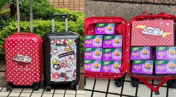7-11「春節禮盒」送禮首選！KITTY&amp;amp;大耳狗大頭杯、史努比拍拍燈，KITTY行李箱可愛必收