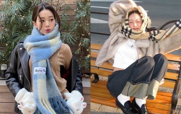 「精品LOGO圍巾」30款入門推薦！Burberry連帽圍巾必搶、太妍同款LV圍巾粉嫩度超標！