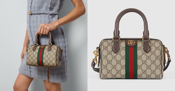 2024最新「老花精品包」推薦3：GUCCI OPHIDIA GG波士頓包，NT$109,000