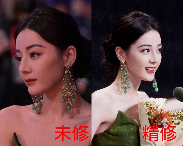 微博之夜18位陸劇明星精修vs未修！熱巴美胸太惹火，虞書欣被說修很大，趙露思腿修長了