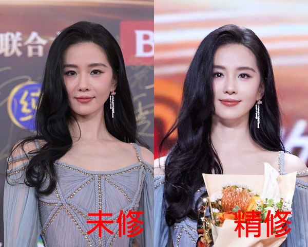 微博之夜18位陸劇明星精修vs未修！熱巴美胸太惹火，虞書欣被說修很大，趙露思腿修長了