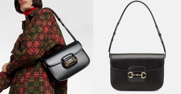 2024話題黑金精品精品/輕奢包推薦7：Gucci Horsebit 1955肩背包 ，約NT$111,014