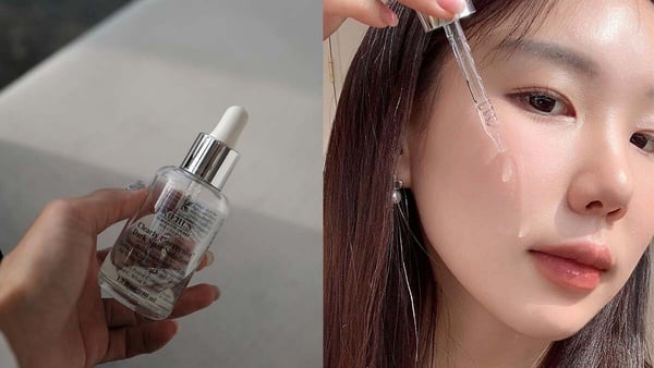 Kiehl's 契爾氏激光極淨白淡斑精華的透明瓶身產品圖，為淡化痘疤的熱門推薦