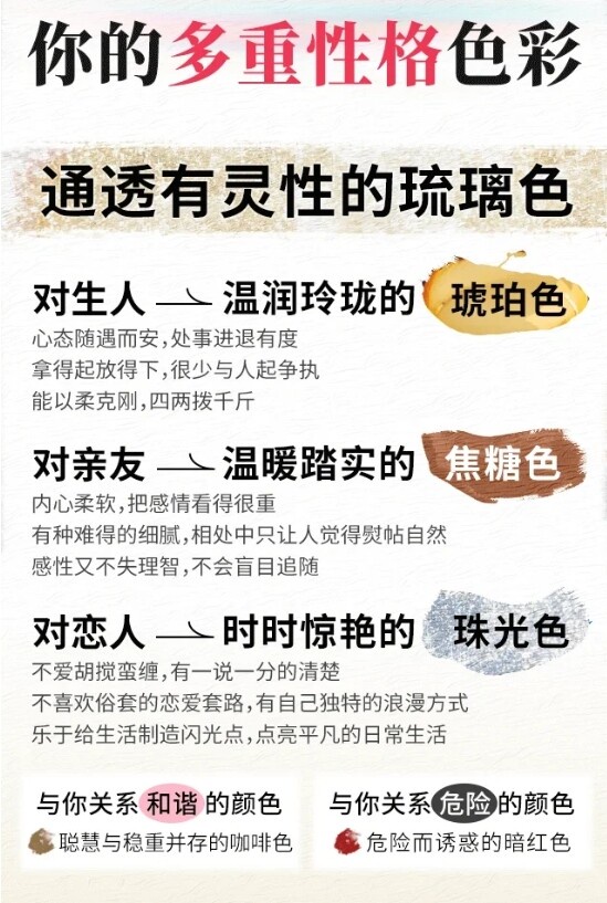妳個性很多變嗎？陸網超夯「多重性格色彩測驗」，測妳在人生、親友和另一半前的代表色