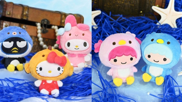 7-11「三麗鷗周邊」可愛登場！KITTY海洋吊飾、ZEBRA50週年筆必收，再推寶可夢睡覺玩偶