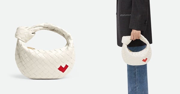 2024情人節包款推薦2：Bottega Veneta Mini Jodie編織皮革手提包，NT$90,300