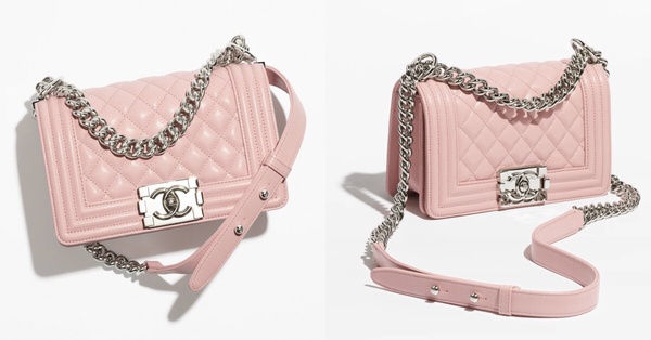 2024情人節粉色包款推薦1：CHANEL BOY CHANEL小型口蓋包，NT$209,300