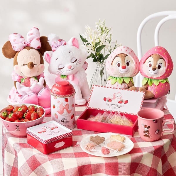 迪士尼tsum tsum草莓系列太可愛