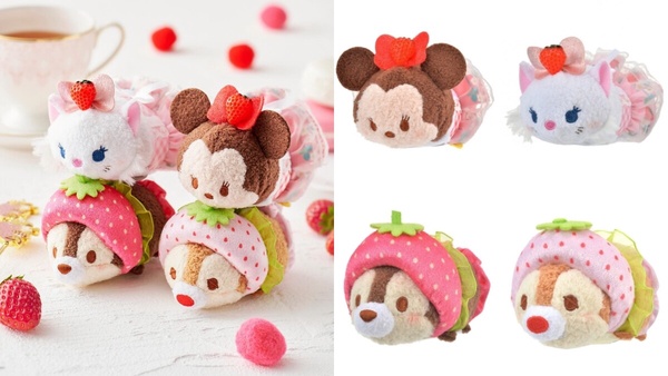 迪士尼tsum tsum草莓系列太可愛