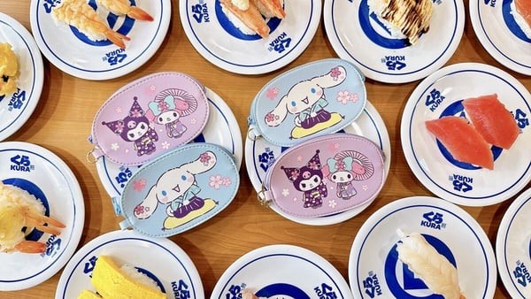 Kitty粉絲衝藏壽司!藏壽司「Kitty手提袋、酷洛米零錢包」免費送,人氣三麗鷗角色現身