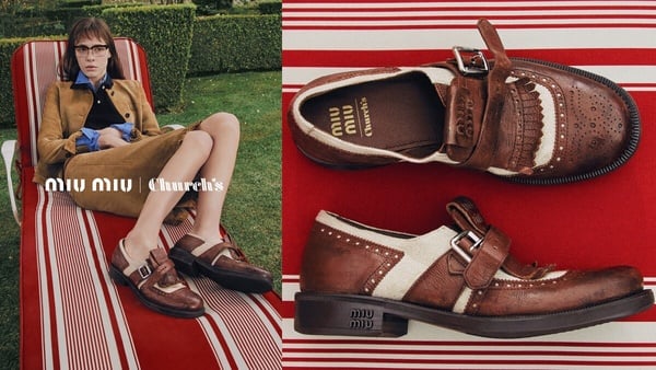 2024最新話題聯名2:CHURCH’S X MIU MIU