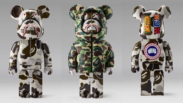 2024最新話題聯名4:CANADA GOOSE X BAPE BE@RBRICK