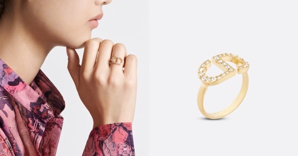 2024最新精品戒指推薦3：Dior petit cd戒指，nt$13,000
