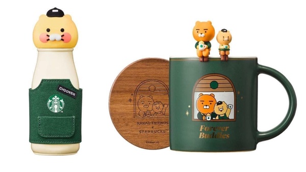 可愛滿分！星巴克ＸKAKAO FRIENDS系列登場，萊恩&amp;春植隨行杯、馬克杯、玩偶鑰匙圈必收