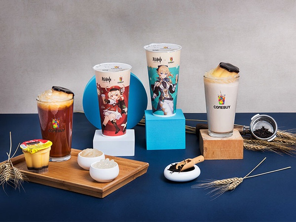COMEBUY「手搖新品、優惠」:COMEBUY攜手遊戲《原神》推「大麥紅三料、大麥奶雙料」