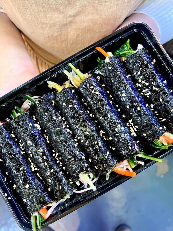 廣藏市場必吃美食4：모녀김밥 母女麻藥紫菜飯卷