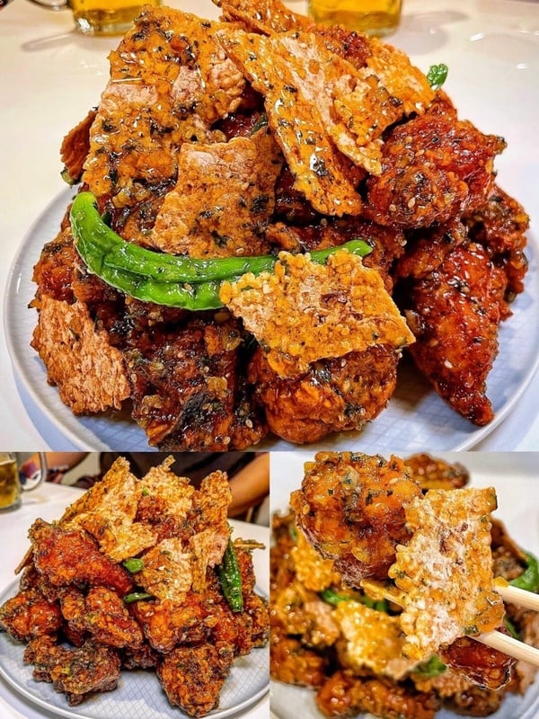 廣藏市場必吃美食7：광장 누룽지 닭강정 鍋巴炸雞