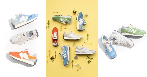 New Balance「人氣327＆國民球鞋574」又出春日新色！療癒天空藍、浪漫櫻花粉狙擊你心