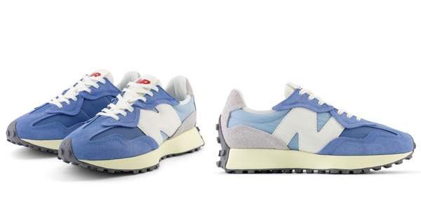 New Balance「人氣327＆國民球鞋574」又出春日新色！療癒天空藍、浪漫櫻花粉狙擊你心