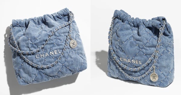 2024話題牛仔包推薦1：小型CHANEL 22包，NT$189,500