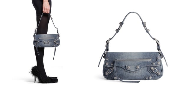 2024話題牛仔包推薦5：Balenciaga LE CAGOLE SLING BAG單肩包，NT$82,650